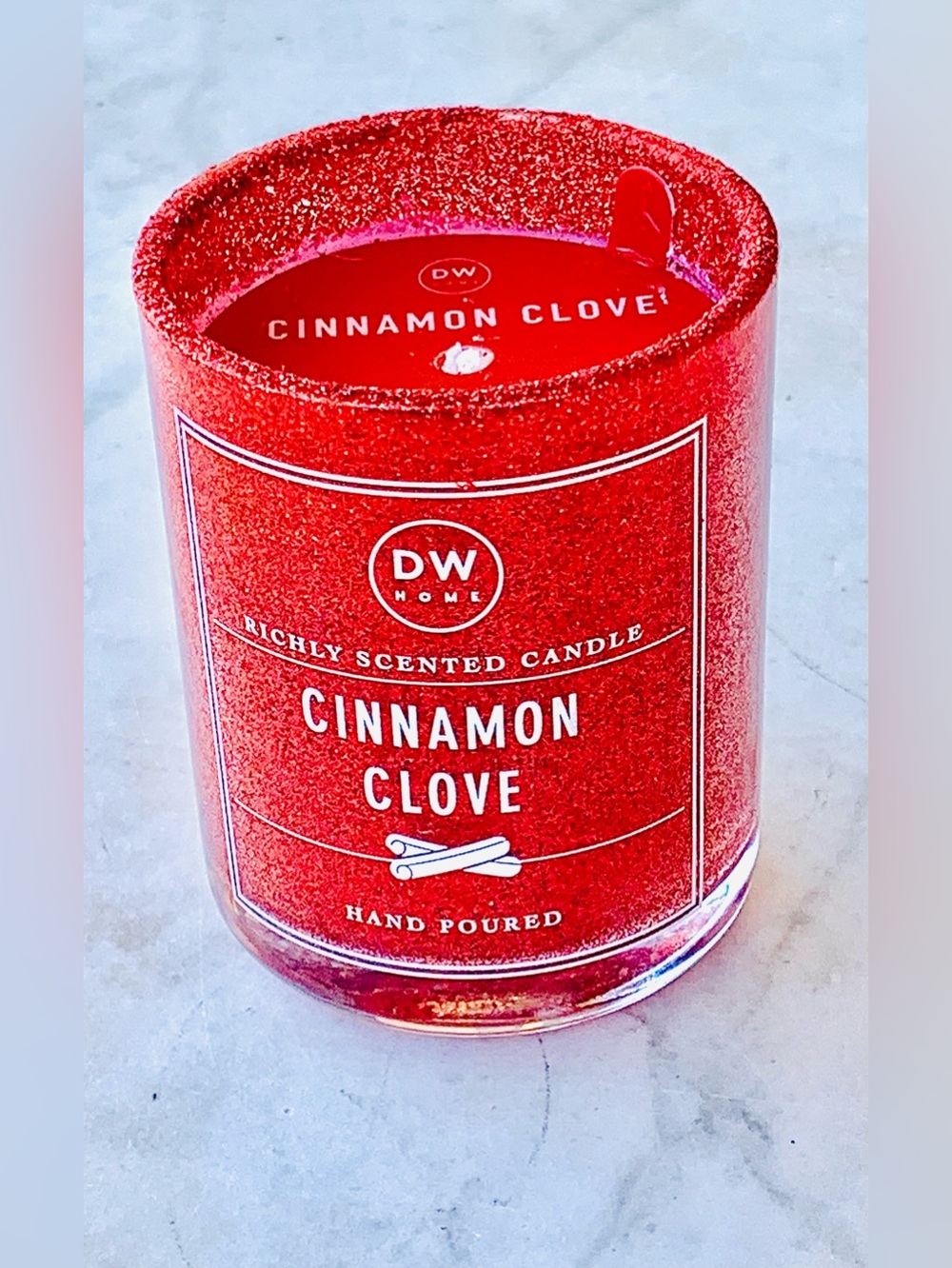 DW HOME CANDLE CINNAMON CLOVE 3.8oz RED NEW
